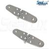 SeaLux Marine Stainless Steel Flush Mount 5-5/8" x 1-1/2" Large Round Side Door Strap Hinges (Pair) view 2