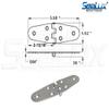 SeaLux Marine Stainless Steel Flush Mount 5-5/8" x 1-1/2" Large Round Side Door Strap Hinges (Pair) view 3