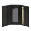 ASHLIN 100% leather Slim Men's Trifold Wallet with 6 Credit Card Pockets, ID Window and Lined Double Billfold - Black [5704-07-01] view 3