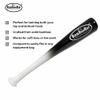 BamBooBat Adult Baseball and Softball Wood One Hand Training Bat- 18 Inch or 21 Inch-White Handle Black Barrel view 2