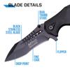 MTech USA MT-A845BK SPRING ASSISTED KNIFE, 5" Closed, Black Blade view 3