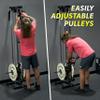Valor Fitness Wall-Mounted Cable Machine  Dual Pulley System, 16 Adjustment Positions, Compact Strength Training Equipment for Small Spaces, LAT Pulldown Home Gym view 3