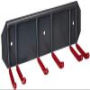 Wall Mounted Rack Organizer for Skis and Poles Heavy Duty Horizontal Wall Ski Rack Garage Storage with Metal Frame and Padded Hooks Indoors Outdoors Premium Wall Hooks (Medium Holds 2 Set of Ski's) view 2