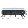 Wall Mounted Rack Organizer for Skis and Poles Heavy Duty Horizontal Wall Ski Rack Garage Storage with Metal Frame and Padded Hooks Indoors Outdoors Premium Wall Hooks (Medium Holds 2 Set of Ski's) view 3