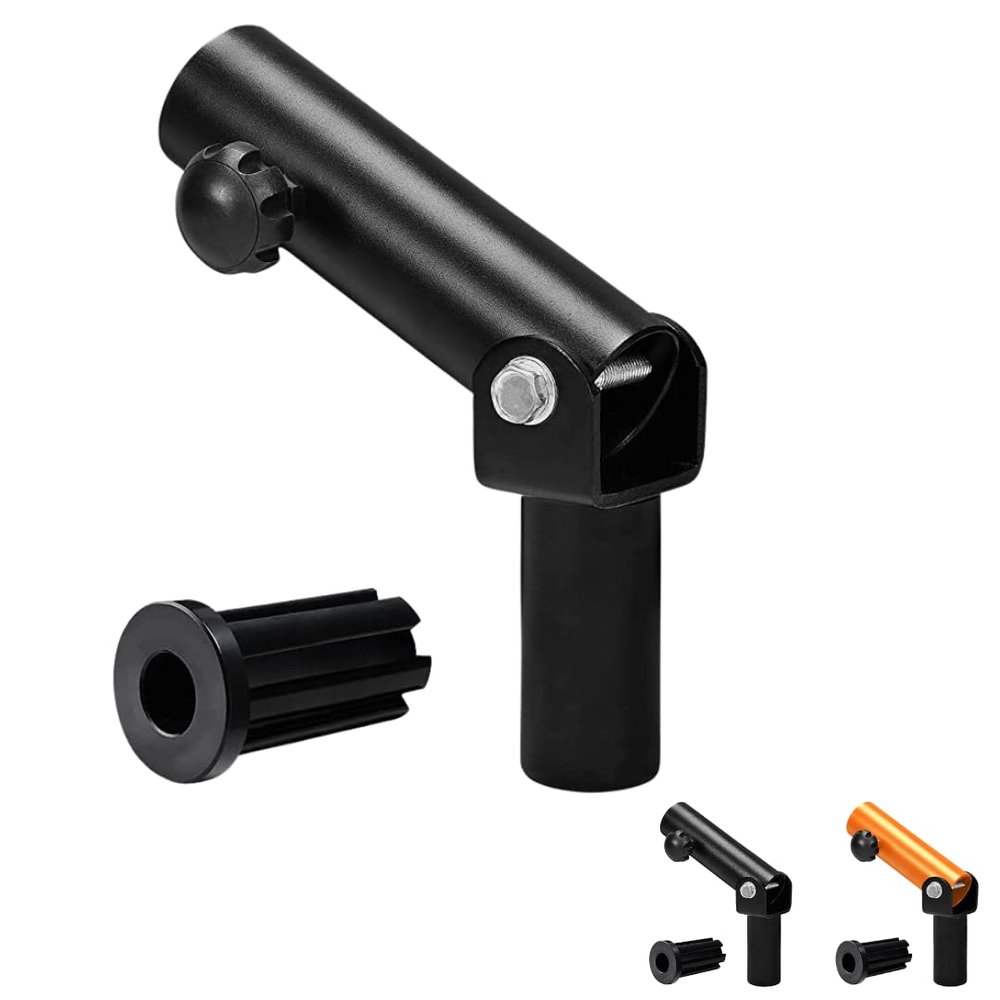 Yes4All T-Bar Row Plate Post Insert Landmine  Fit 2 Olympic Bars  Full 360 Swivel & Easy to Install (Black)