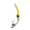 Mares Ergo Flex Snorkel for Scuba Diving, Snorkeling, Freediving with Corrugated Silicone Hose & Mouthpiece, Royal Yellow view 1