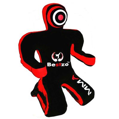 Bestzo MMA Grappling Dummy Brazilian Jiu Jitsu -Canvas Wrestling Grappling BJJ Black,Judo Punching Bag Throwing Dummy for Karate,Boxing,48 in (4 ft)