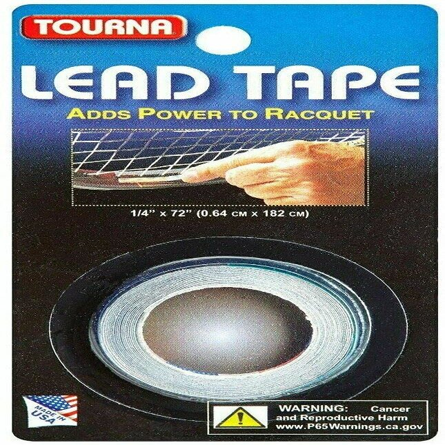 Unique Sports Tourna Racquet Lead Tape  inch x 72 Inches (Pack of 2)