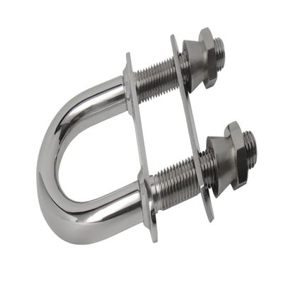 SeaLux Marine AISI 316 Stainless Steel Heavy Duty Class III Bow Eye with Taper Safety Lock Nut 1/2" (M12) Stock (4-3/4") Length, 6000 lbs Capacity