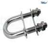 SeaLux Marine AISI 316 Stainless Steel Heavy Duty Class III Bow Eye with Taper Safety Lock Nut 1/2" (M12) Stock (4-3/4") Length, 6000 lbs Capacity view 4