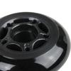 Player's Choice Outdoor Inline Skate Wheels 89a 4-Pack - Choose Size, Color, and Bearings (Black, 72mm 4-pk (No Bearings)) view 4