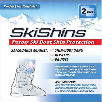 SkiShins - Poron Skiing Shin Guards/Protector Pads for Shinbang/Shinbite