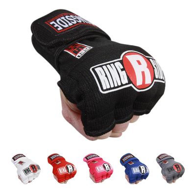 Ringside Gel Shock Quick Wraps, Impact-Absorbing Hand Wraps with Secure Support, Ideal for Boxing, MMA, Muay Thai, and Martial Arts, Inner Boxing Gloves for Men and Women, Black, Small/Medium