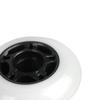Player's Choice Outdoor Inline Skate Wheels 89a 4-Pack - Choose Size, Color, and Bearings (White, 72mm 4-pk, ABEC 9 Bearings) view 4