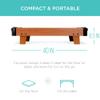 Best Choice Products 40in Portable Tabletop Air Hockey Arcade Table for Game Room w/ 100V Motor, Electric Fan, 2 Strikers, 2 Pucks - Light Brown view 3