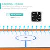 Best Choice Products 40in Portable Tabletop Air Hockey Arcade Table for Game Room w/ 100V Motor, Electric Fan, 2 Strikers, 2 Pucks - Light Brown view 4