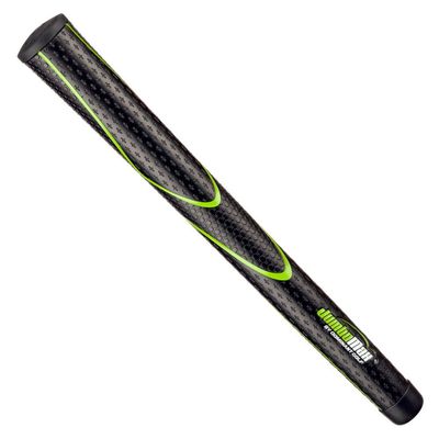 JumboMax Pack of 1 Tour Series Golf Grips - Black with Lime Green Trim X-Large/XL (+ 3/8")