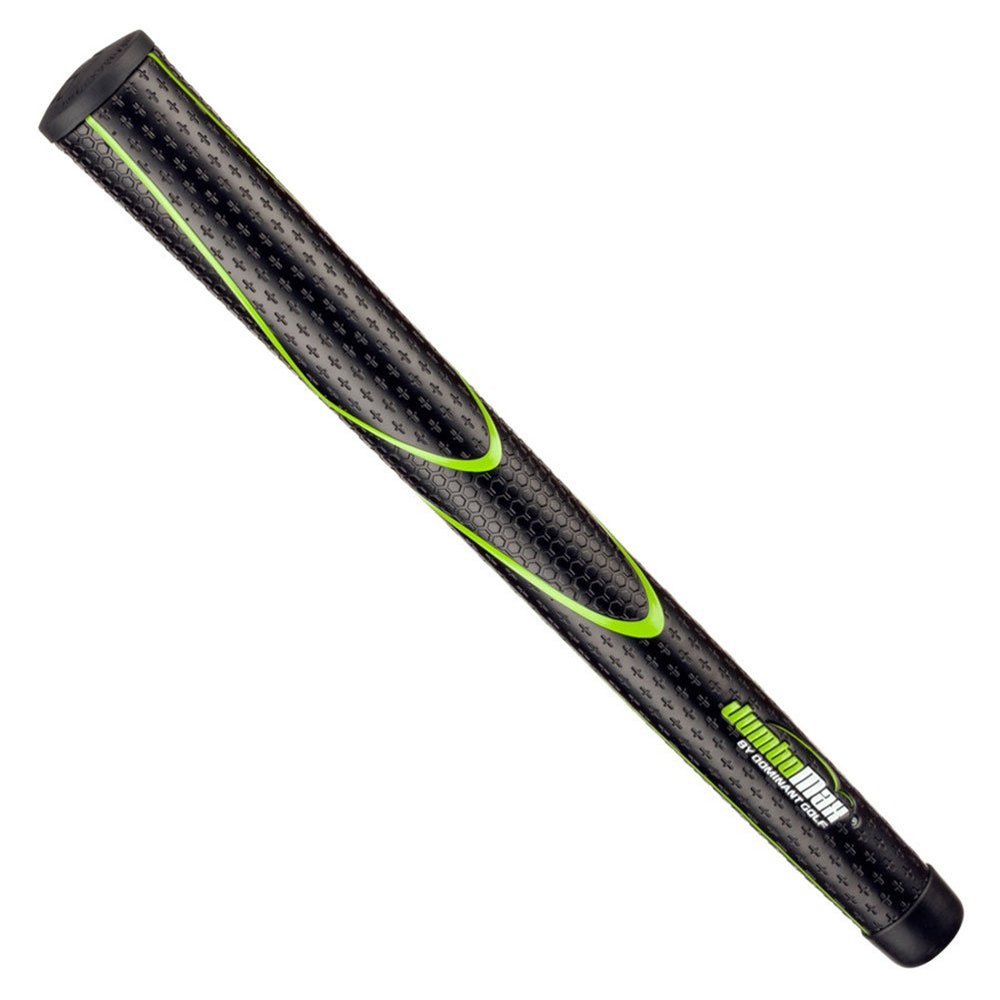 JumboMax Pack of 1 Tour Series Golf Grips - Black with Lime Green Trim X-Large/XL (+ 3/8")