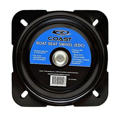 Coast International Boat Seat Swivel SW23500 | 360 Black Steel