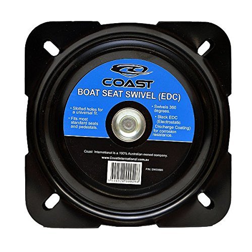 Coast International Boat Seat Swivel SW23500 | 360 Black Steel
