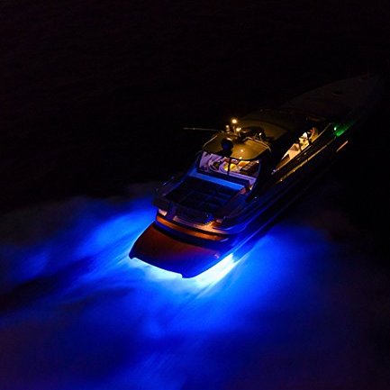 GFJMC Waterproof IP68 LED Drain Plug Light 9W Underwater Boat Marine Yacht Led Drain Plug Light for Fishing Swimming Pool Diving Pontoon Marine Blue Color