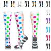 NEWZILL Medical Compression Socks for Women & Men, 20-30 mmHg Knee-High Support for Circulation, All-Day Comfort for Work Travel Running Cycling and Fitness (Polka Dot, S/M) view 1