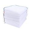 CoCoUSM Mens Solid Cotton White Black Pocket Square Hankies Assorted Pack view 1