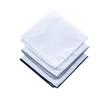 CoCoUSM Mens Solid Cotton White Black Pocket Square Hankies Assorted Pack view 3
