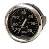 Faria Boat Speedometer Gauge SE9953A | Euro Stainless Black 3 1/4 Inch view 1