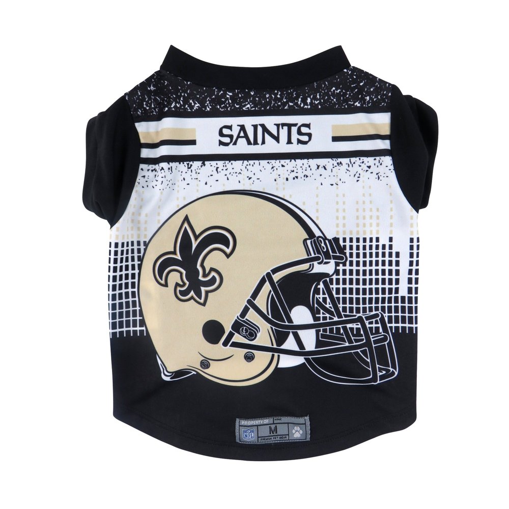 Littlearth Unisex-Adult NFL New Orleans Saints Performance Pet T-Shirt, Team Color, Large