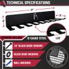 IRON AMERICAN) Gym Storage Hanger/Heavy Duty Multi-Purpose Gym Rack for Lifting Belts, Chains, Exercise Bands, Jump Ropes (mounting hardware included) view 2