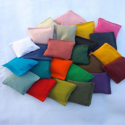 Embroidery By Zevotek Mini Cornhole Bags 4 inches 4" Mini Bean Bag Toss Game Replacement Bags
