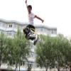Skyrunner Adult Men Jumping Stilts Men Women Fitness Exercise (110~150 Ibs/50~70kg) Bouncing Shoes (Black) view 4