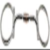 Stainless Steel 5" Mouth D-Ring Comfort Snaffle Horse Bit Copper Rollers 35515B view 1
