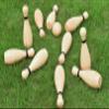 Long game Outdoor Giant Lawn Bowling Games Wooden Lawn Set Fun Sports Games Outside or Indoor for Family Adults and Kids Backyard Skittles Carrying Bag with 10 Pins and 2 Balls(Medium Type) view 4