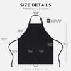 Syntus 2 Pack Adjustable Bib Apron Waterdrop Resistant with 2 Pockets Cooking Kitchen Aprons for Women Men Chef, Black view 2