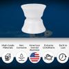 White Water Marine Delrin Anchor Roller Replacement Wheel  5/8" Diameter x 4-1/8" Width  White  Fits Bow Anchor Mounts, Windlass Systems  Marine-Grade Low Friction Hardware 1210U view 4