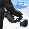 OZERO Winter Gloves for Men Women: -20F Deerskin Waterproof Windproof Leather Polar Fleece Cotton Warm Thermal Insulated Womens Mens Gloves Winter Work Running in Cold Weather-XL Gary Black view 4