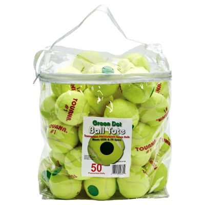 Tourna Green Dot Low Compression Tennis Balls