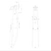 Heavy Duty Springer Fork Chrome - 26 Inch Suspension Fork - Bike Forks for Cruiser - Bicycle Fork - Fat Bike Fork view 3
