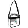 Littlearth NFL Miami Dolphins Clear Crossbody Carryall, Team Color, 12" x 12" x 6" view 1