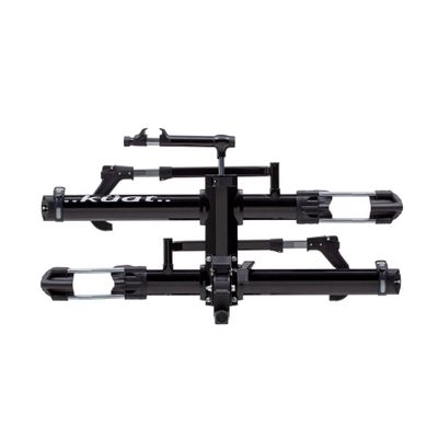 KUAT NV 2.0-2" - 2-Bike Hitch Rack | Robust 2-Bike Rack with Trail Doc for Riders & Cyclists | Rugged All-Metal Construction | E-Bike Compatible | Easy Installation, Black Metallic/Gray Anodize