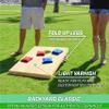 GoSports Solid Wood Premium Cornhole Set - Choose Between 4 feet x 2 feet or 3 feet x 2 feet game boards, Includes Set of 8 Corn Hole Toss Bags view 3