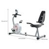 Blackpoolfa Recumbent Exercise Bike with 8 Magnetic Resistance Levels, Pulse Sensor, Large LCD Screen V-Belt Driven Wider Seat Extended Exercise Bike, Indoor Cycle Machine (MRB-5050) view 2