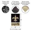 New Orleans Saints Two Sided House Flag view 2