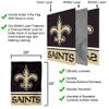 New Orleans Saints Two Sided House Flag view 3
