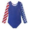 BAOHULU Gymnastics Leotards for Toddler Girls Patriotic Sparkle Red Blue Athletic Dancewear B146_US_14A view 3