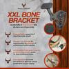 Skull Hooker Powder-Coated Steel XXL Bone Bracket  Designed to Accommodate the Skull Plates of Antlered and Horned Species Such as Elk, Caribou, Buffalo, Moose and Heavy-Horned Sheep,Graphite Black view 3
