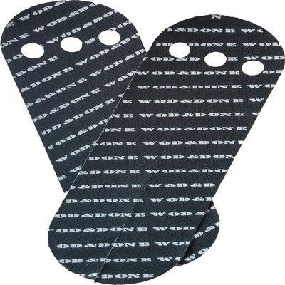 WOD&DONE Custom Hand Protection Athletic Grips for Pullups, Functional Fitness, Gymnastics (Black, 10pk)