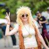 ColorGround Long Curly 80s Rocker Mullet Cosplay Wig for Women view 2
